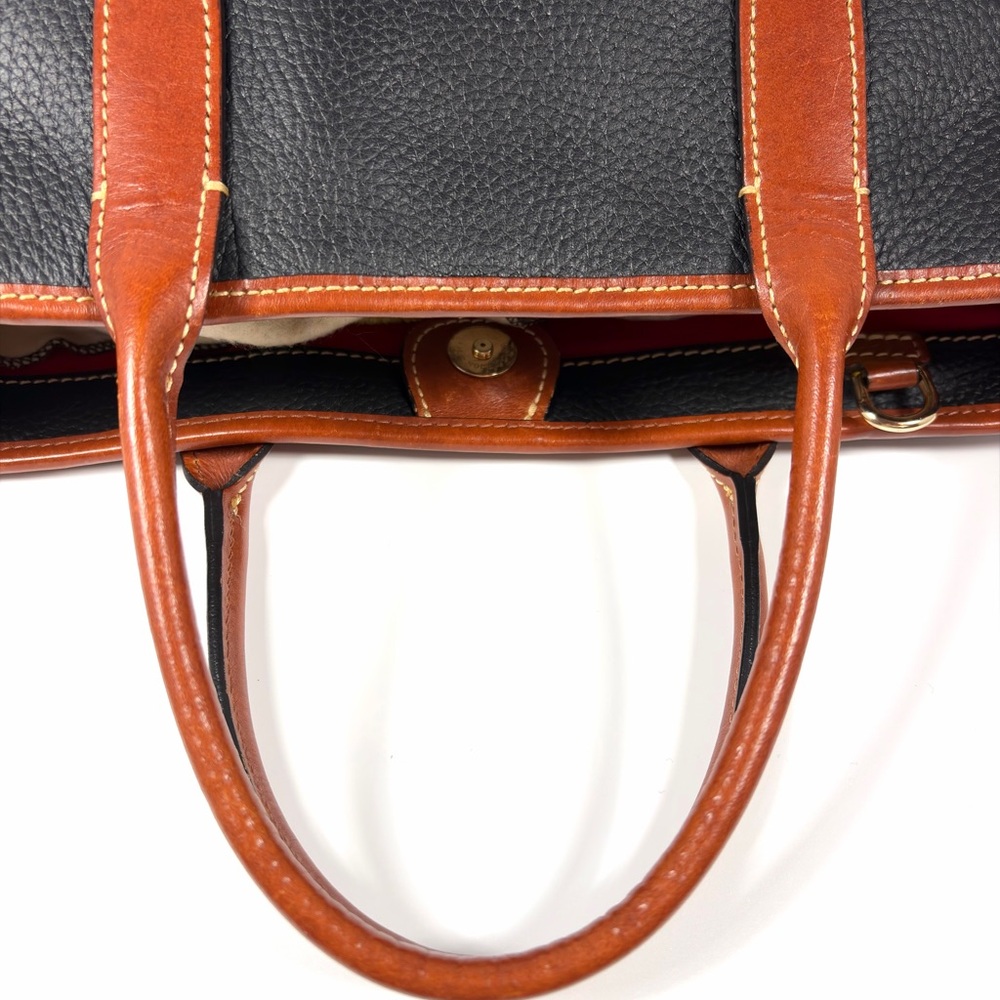Dooney and Bourke Black Pebble Grain Leather Tote Crossbody Bag EUC - Picture 8 of 15
